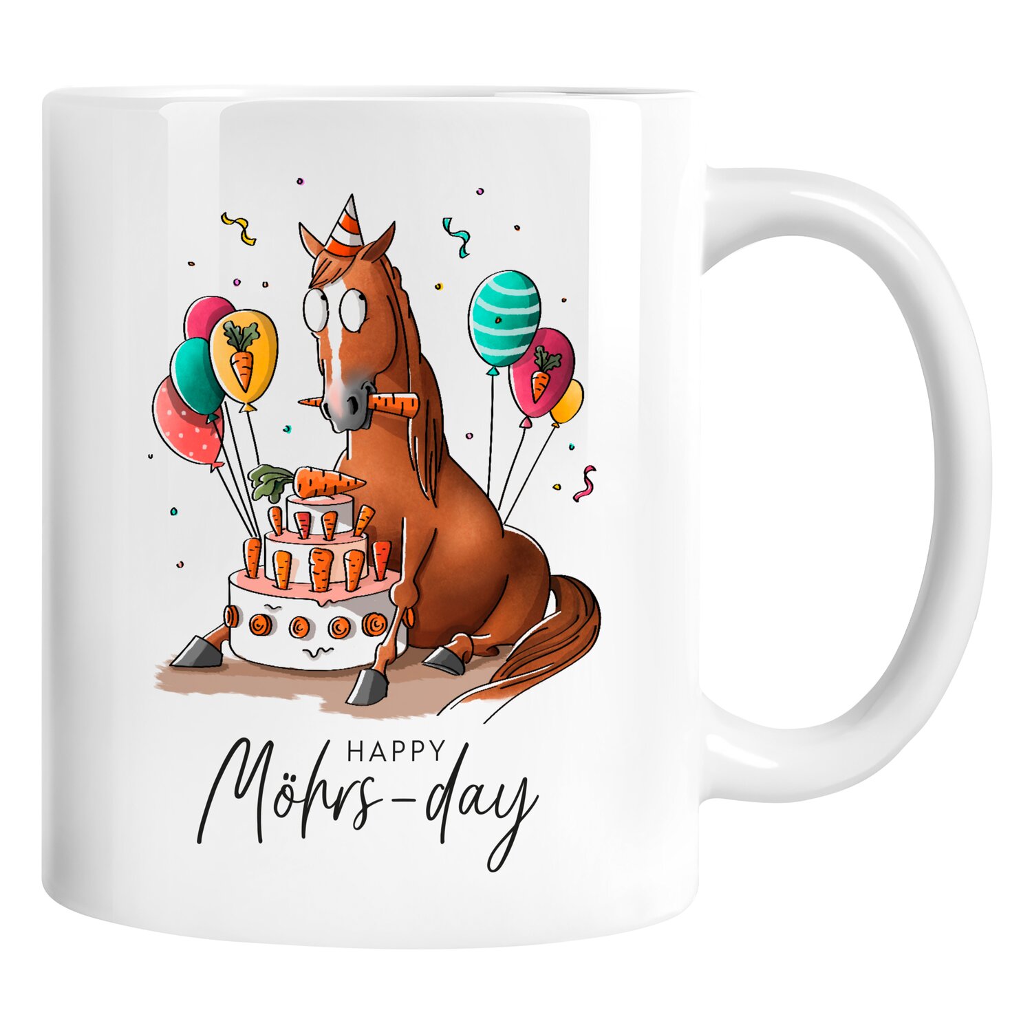 mrs. RIDE Keramiktasse  - white - Möhrs-day