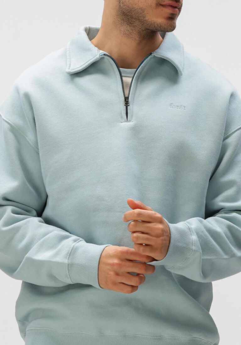 mint forét trui hook half zip