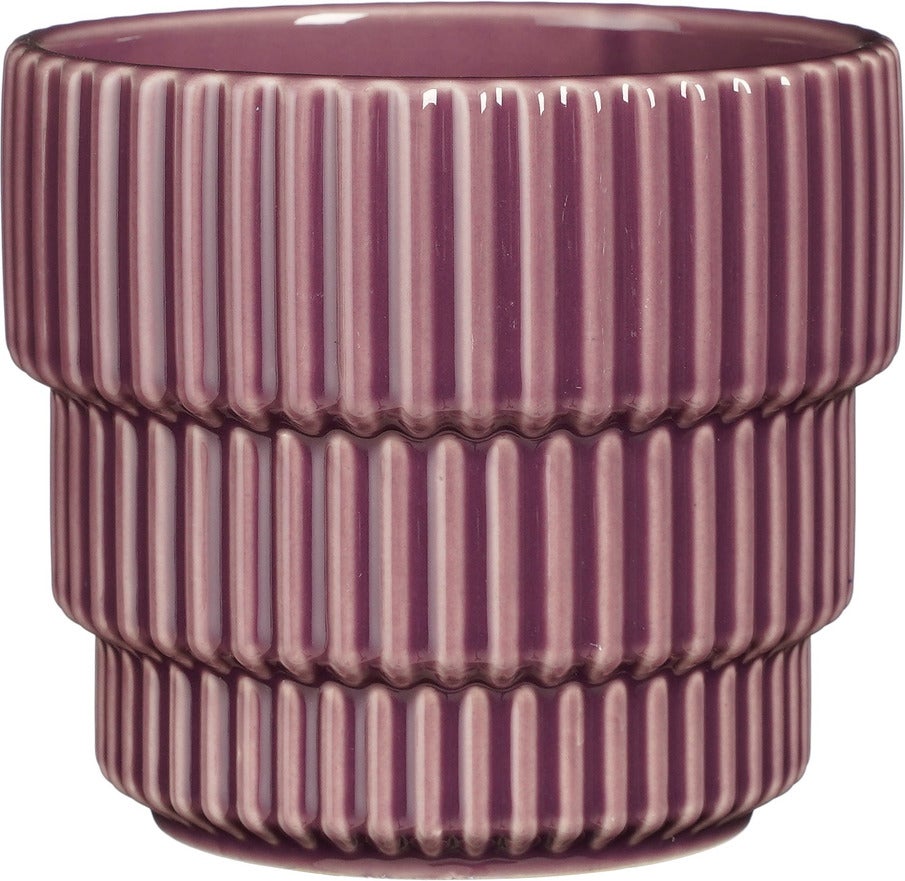 Mica Decorations bloempot Cella paars D 12 H 11 cm