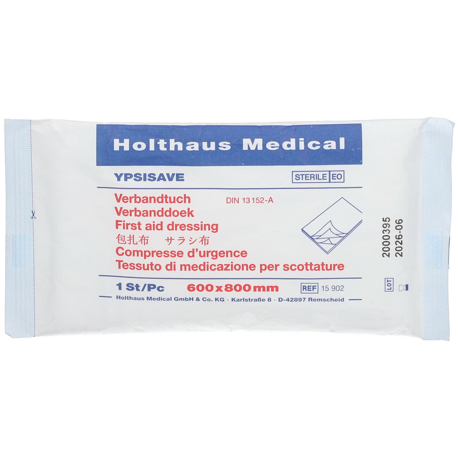YPSISAVE Verbandtuch mittel steril 60 cm x 80 cm