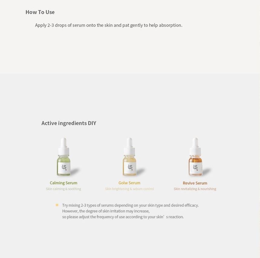 Schoonheid van Joseon - Hanbang Serum Discovery Kit