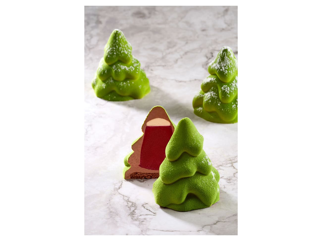 Moule silicone Sapin individuel - 20 empreintes - 40 x 30 cm - Pavoni