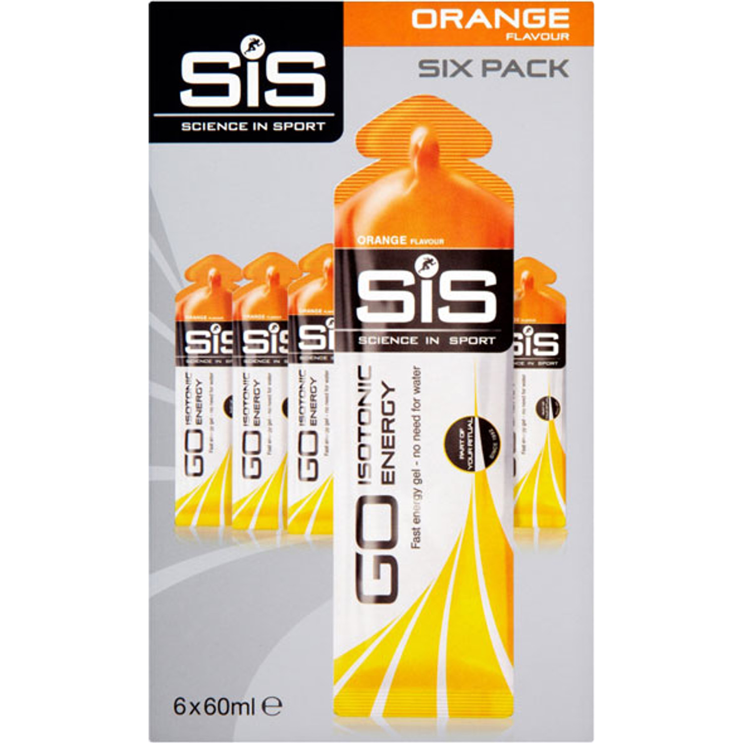 SiS Go Isotonic Energy Gel Sinaasappel 60ml 6 st.