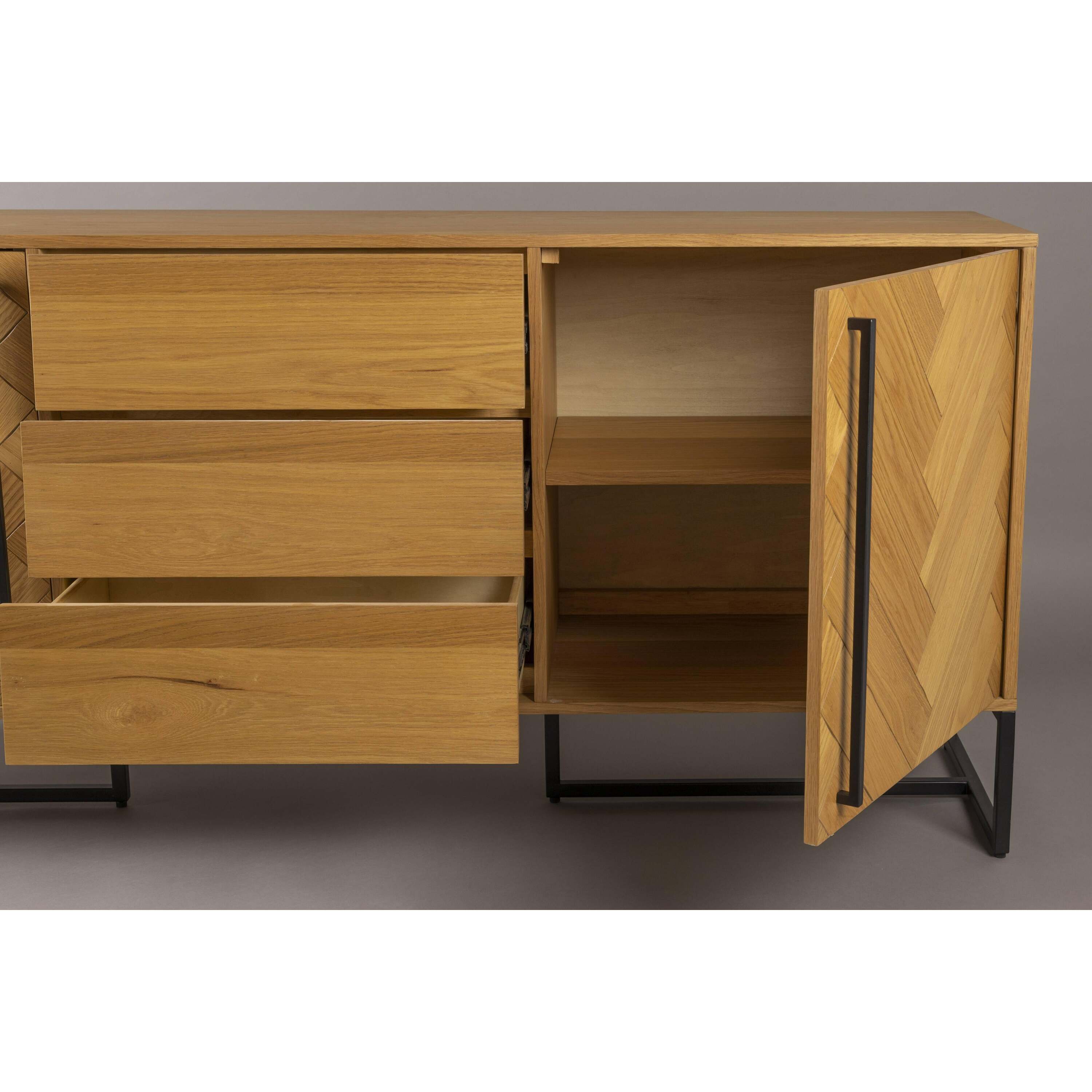 Dutchbone Class Dressoir Hoog Eikenhout Bruin