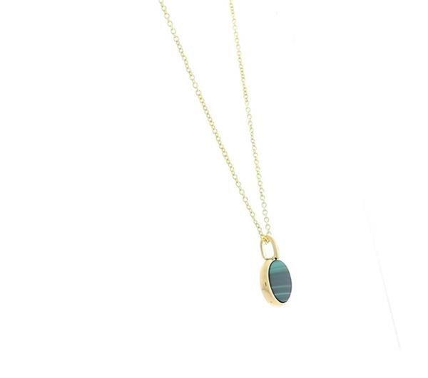 Unique And Co Ladies Unique And Co Sterling,Gold,Malc Pendnt Chain