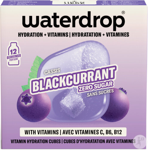 Waterdrop Microdrink Boost Cubes D’Hydratation Avec Vitamines Cassis 12 Portions