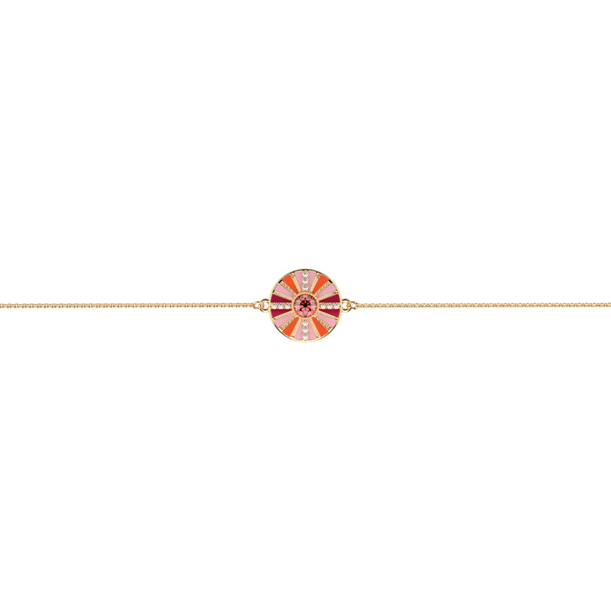 Bracelet Les Georgettes collection Les Cadettes dorémédaillon rosé