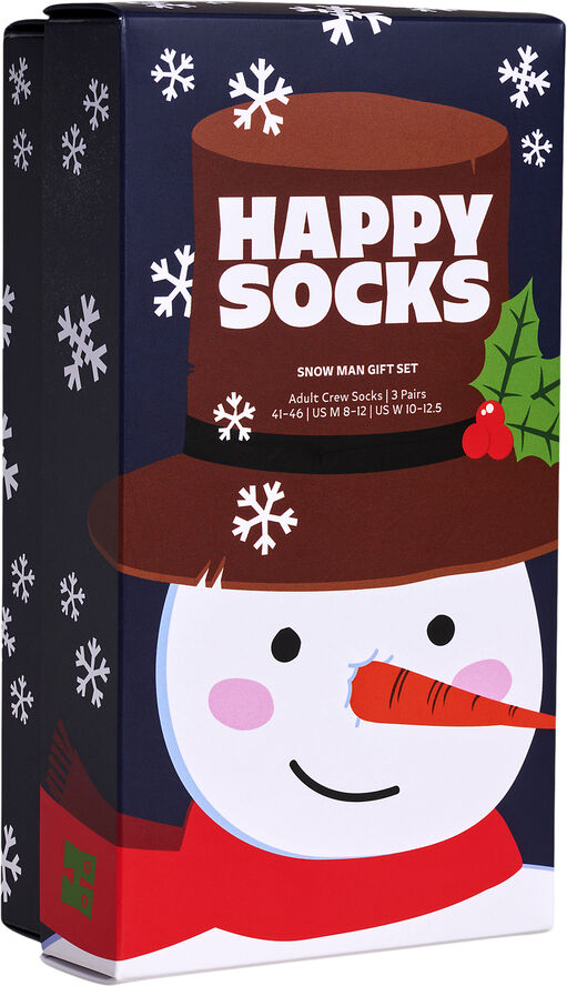 Happy Socks 3-Pack Holiday Navy Gift Set Navy