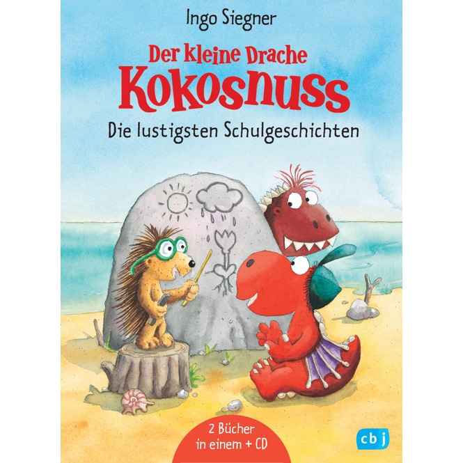 Der kleine Drache Kokosnuss - Die lustigsten Schulgeschichten - Set, 2 Bände mit CD - Band 7