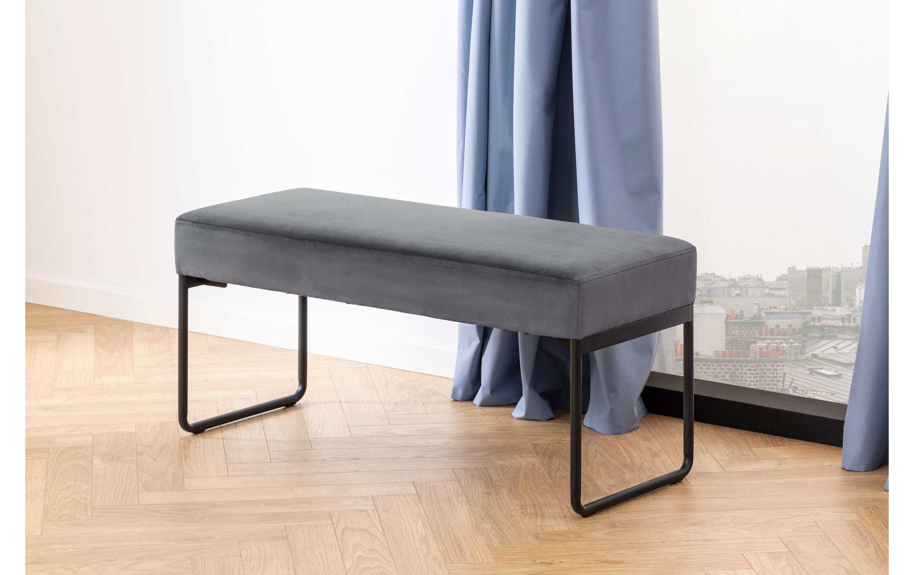 Sitzbank Xenia 95 x 46 cm, DunkelgrauVielseitige Bank für verschiedene Räume im Haus
