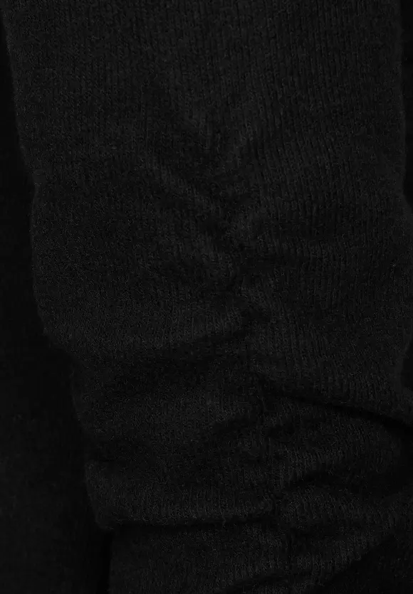 Longblazer mit Raffung - Black