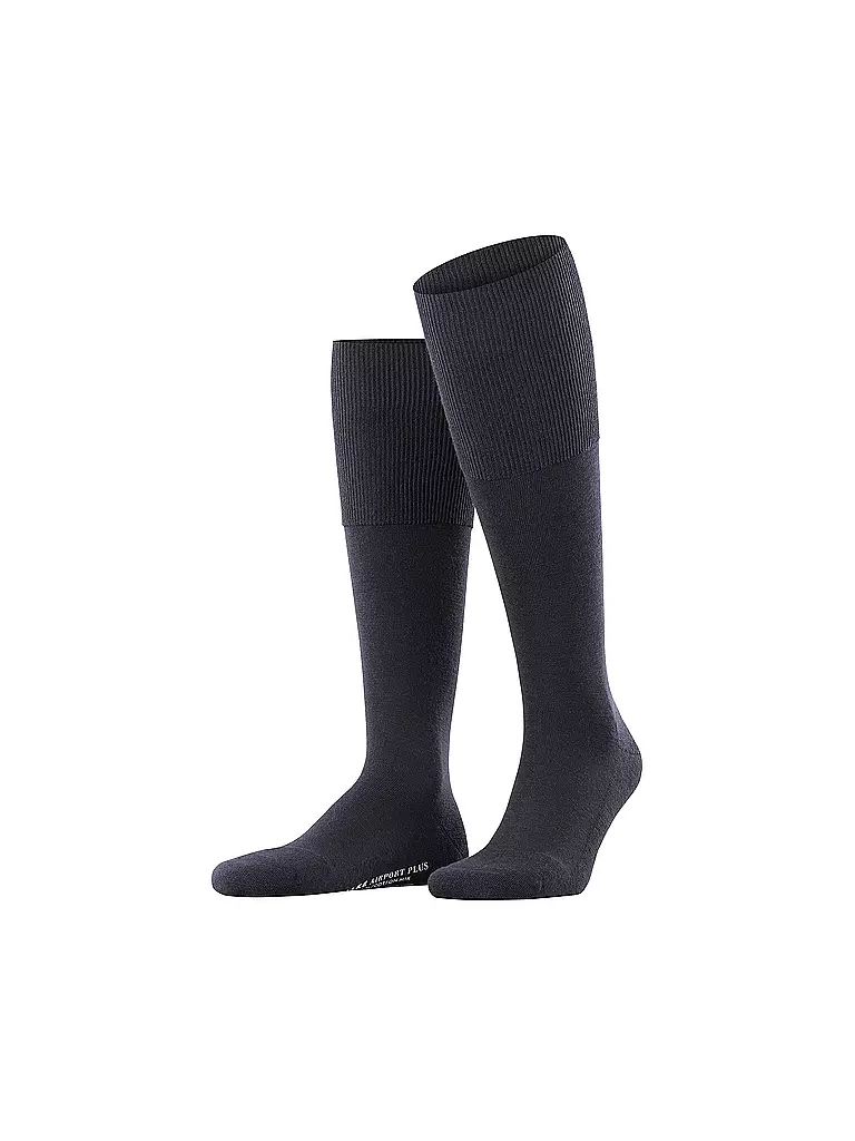 FALKE Kniestrümpfe AIRPORT PLUS dark navy  dunkelblau