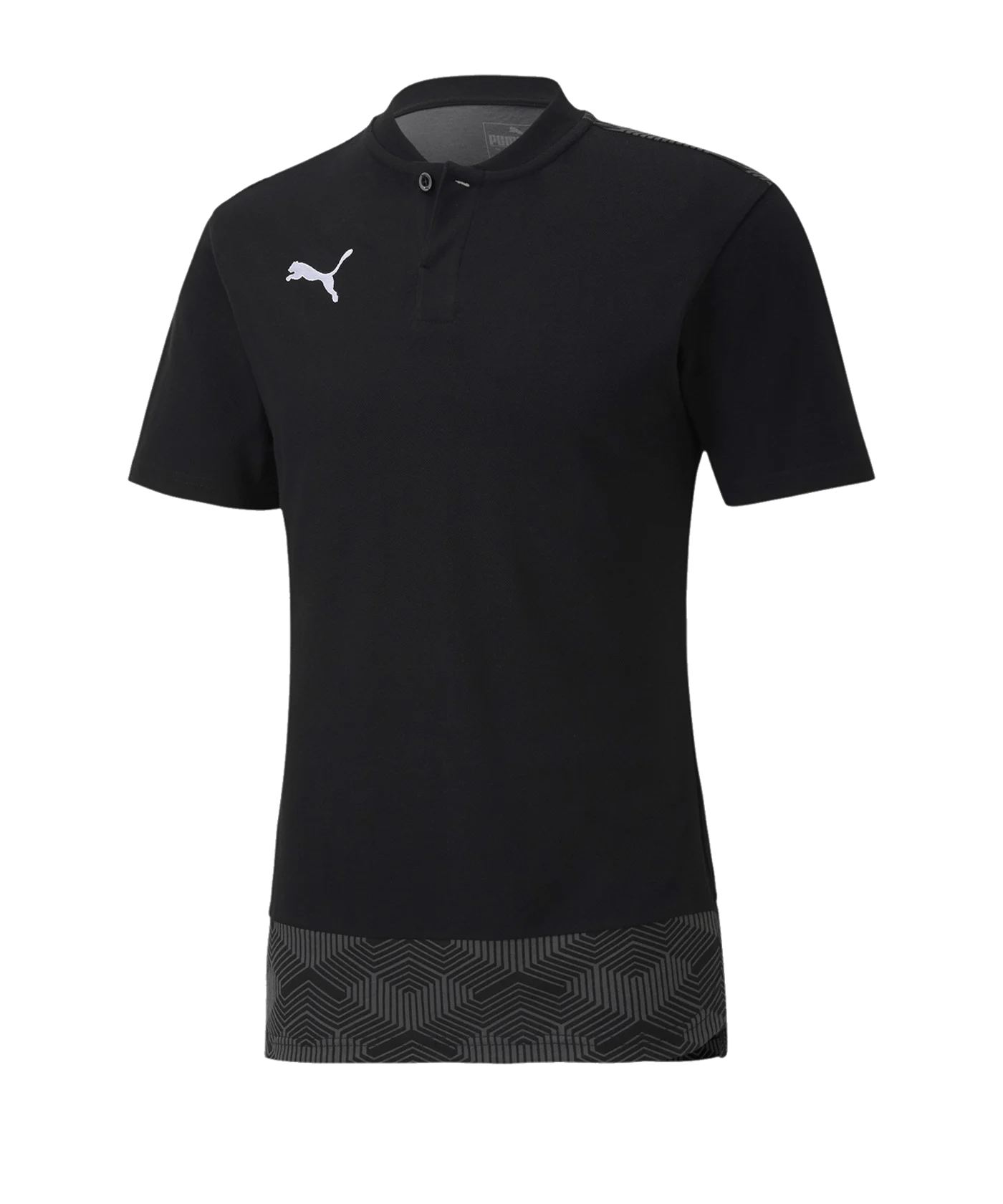 PUMA teamFINAL 21 Casuals Poloshirt Schwarz F03