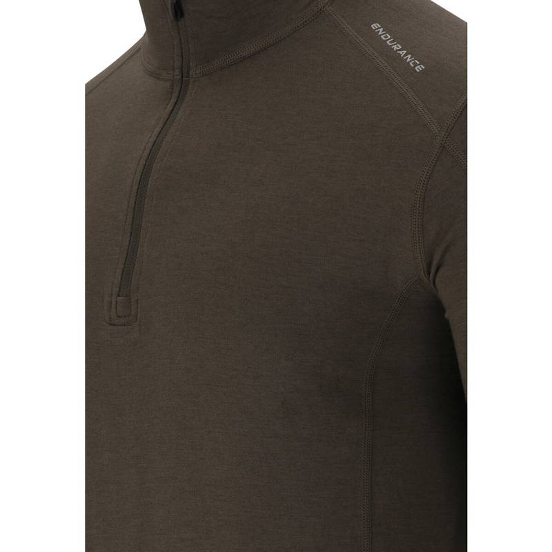 Endurance Lyee Bambus 1/2 Zip Merinould Midlayer Løbetrøje Herre