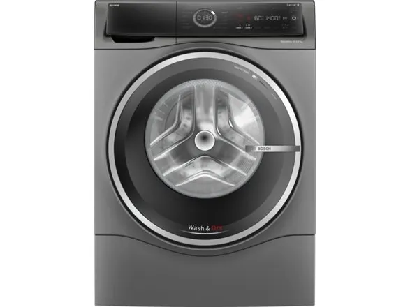 Bosch Serie | 8 WNC254ARSN - Vaske-/ tørremaskine - Wi-Fi - Niche - bredde: 60 cm - højde: 85 cm - frontbetjening - 65 liter - 10.5 kg - 1400 rpm - støbejernsgrå