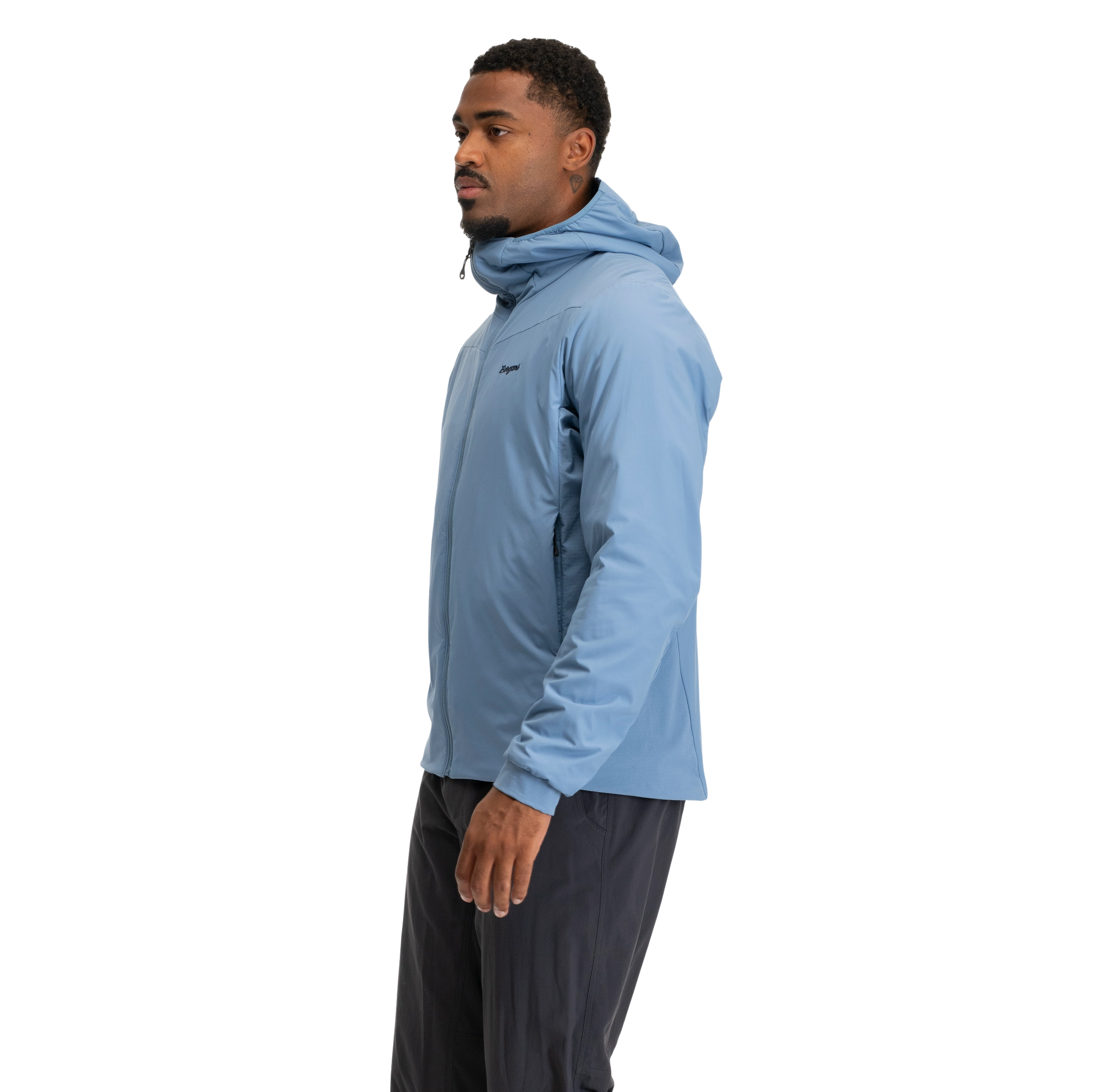 Holo Insulated Hood Jacket Men Elemental Blue