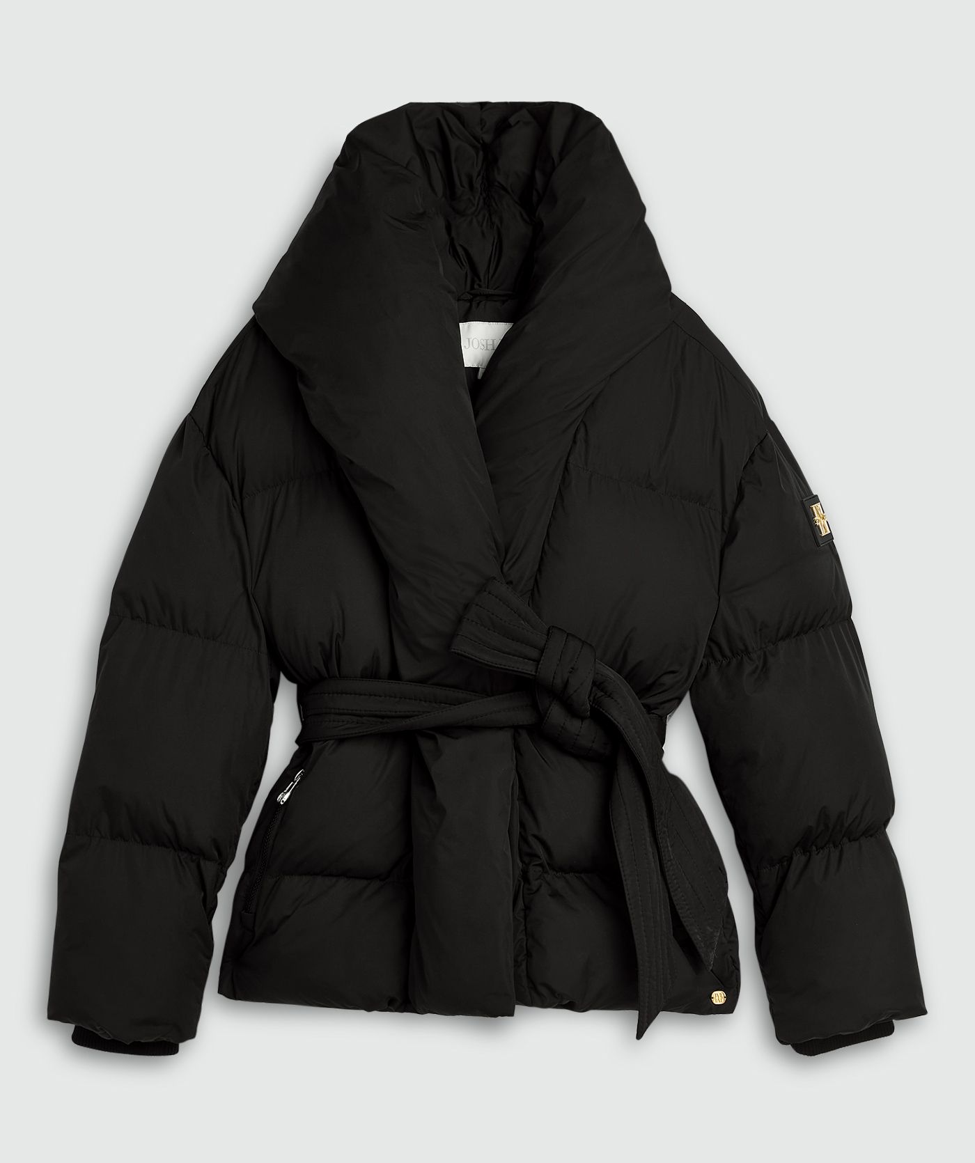 JV-CHARLOTTE oversized puffer jas - black