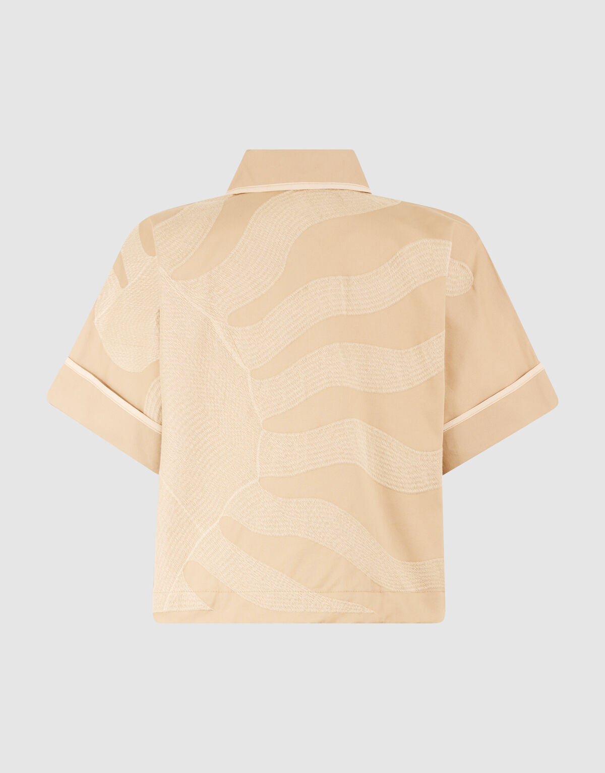 Short Sleeve Embroidery Jack Zand