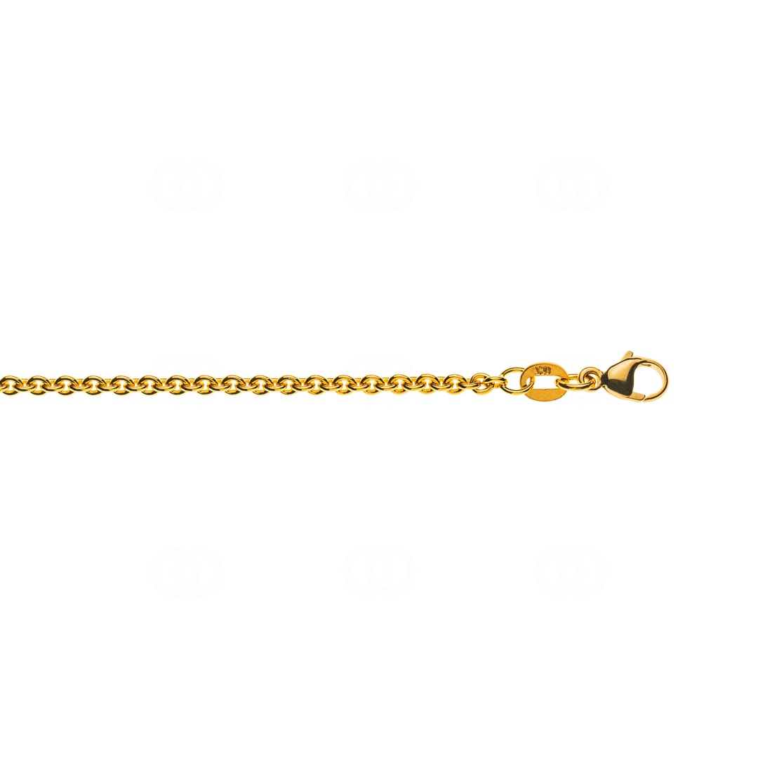 Rundankerkette 750/18 K Gelbgold 2.3mm