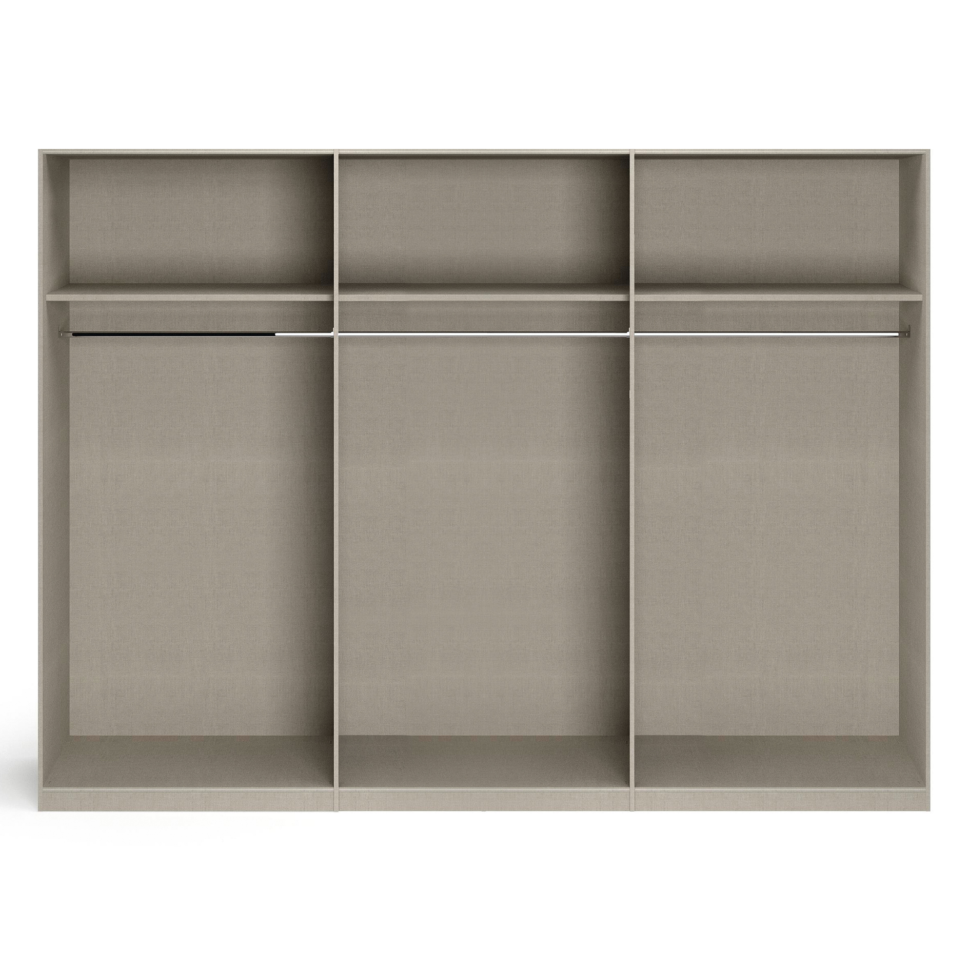 Drehtürenschrank - alpinweiß - 6-türig - 271x210 cm