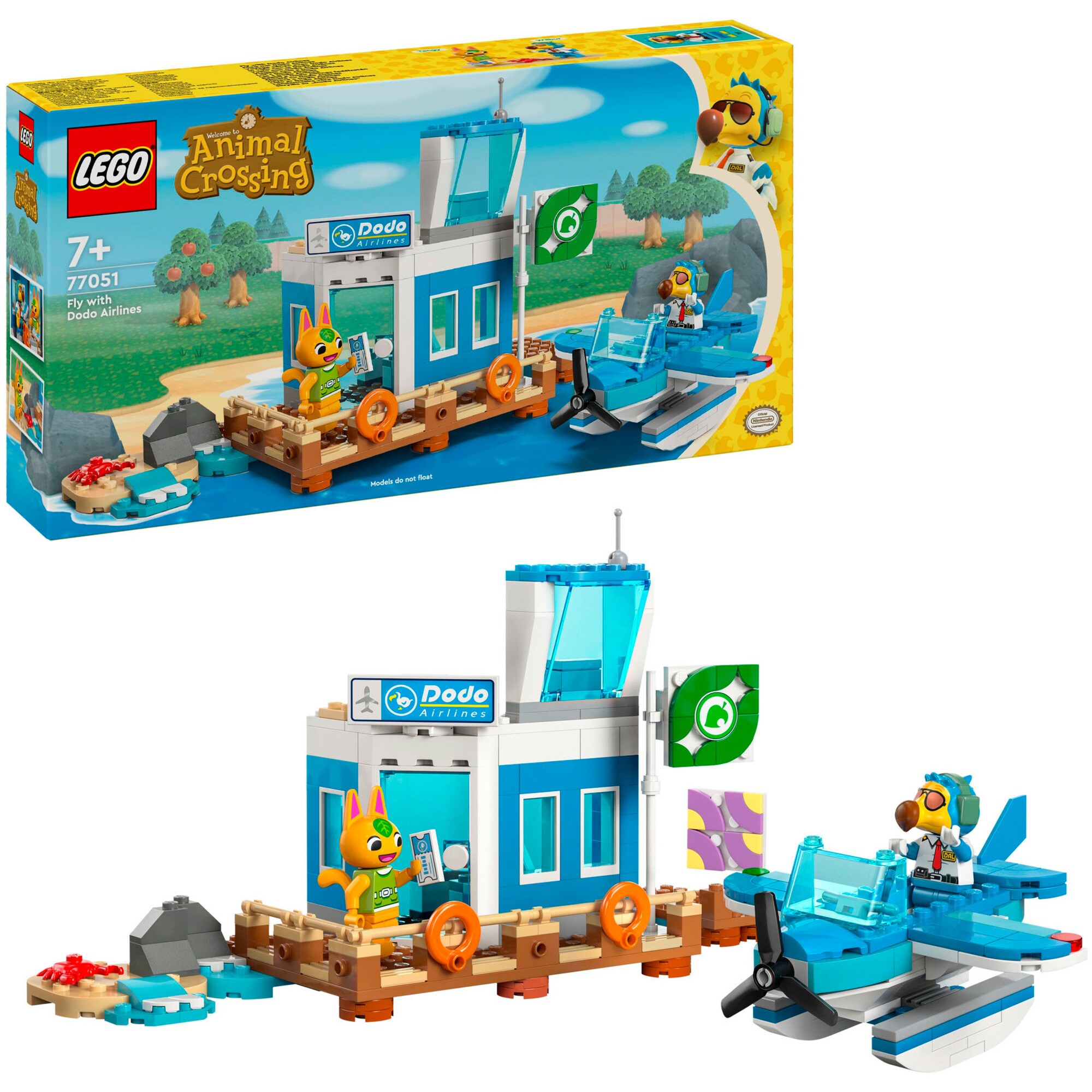 LEGO Konstruktionsspielzeug Animal Crossing Flieg mit Dodo Airlines