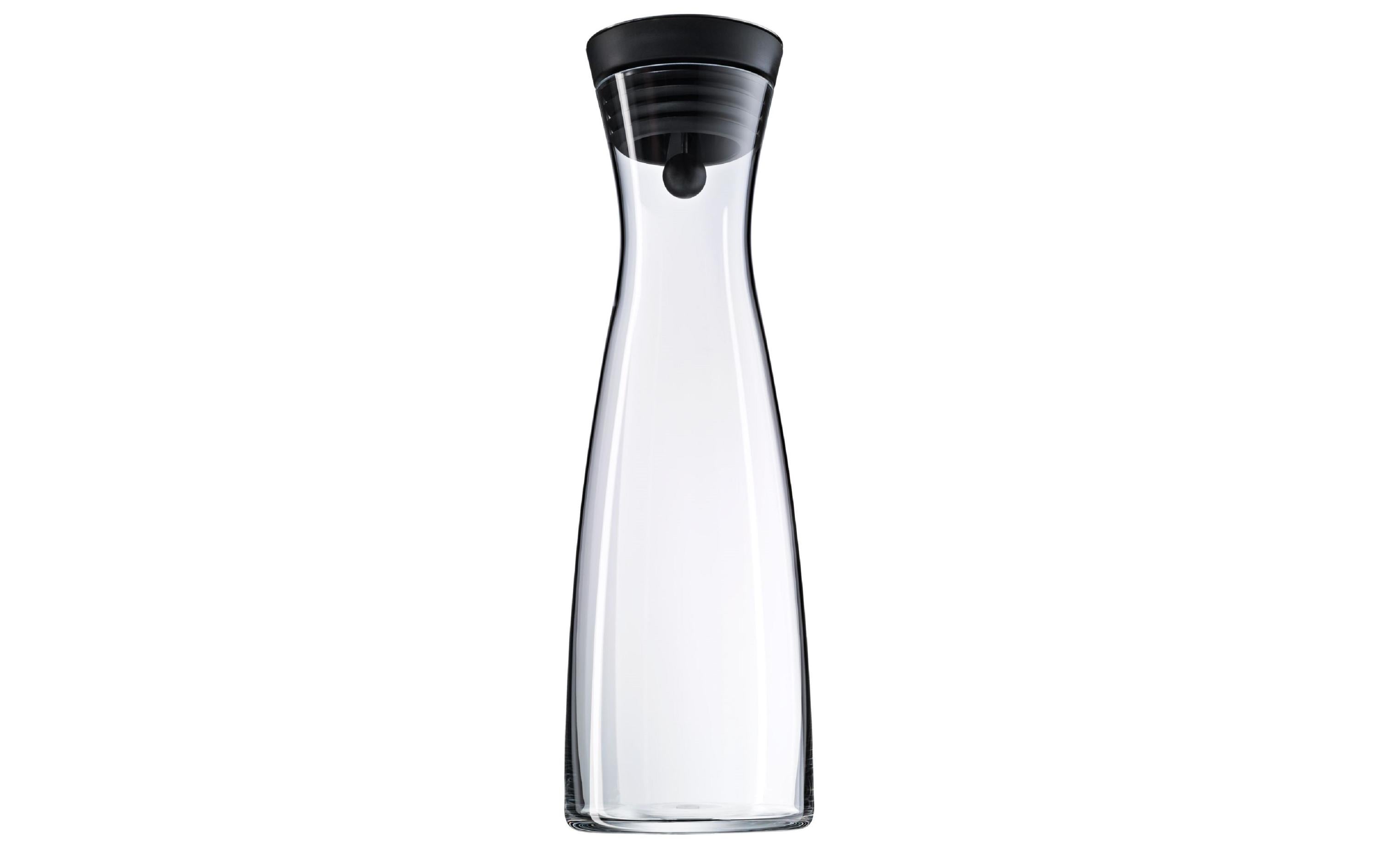 Karaffe Basic 1 l, Schwarz/TransparentWasserkaraffe öffnet und schliesst automatisch dank Close-Up Verschluss
