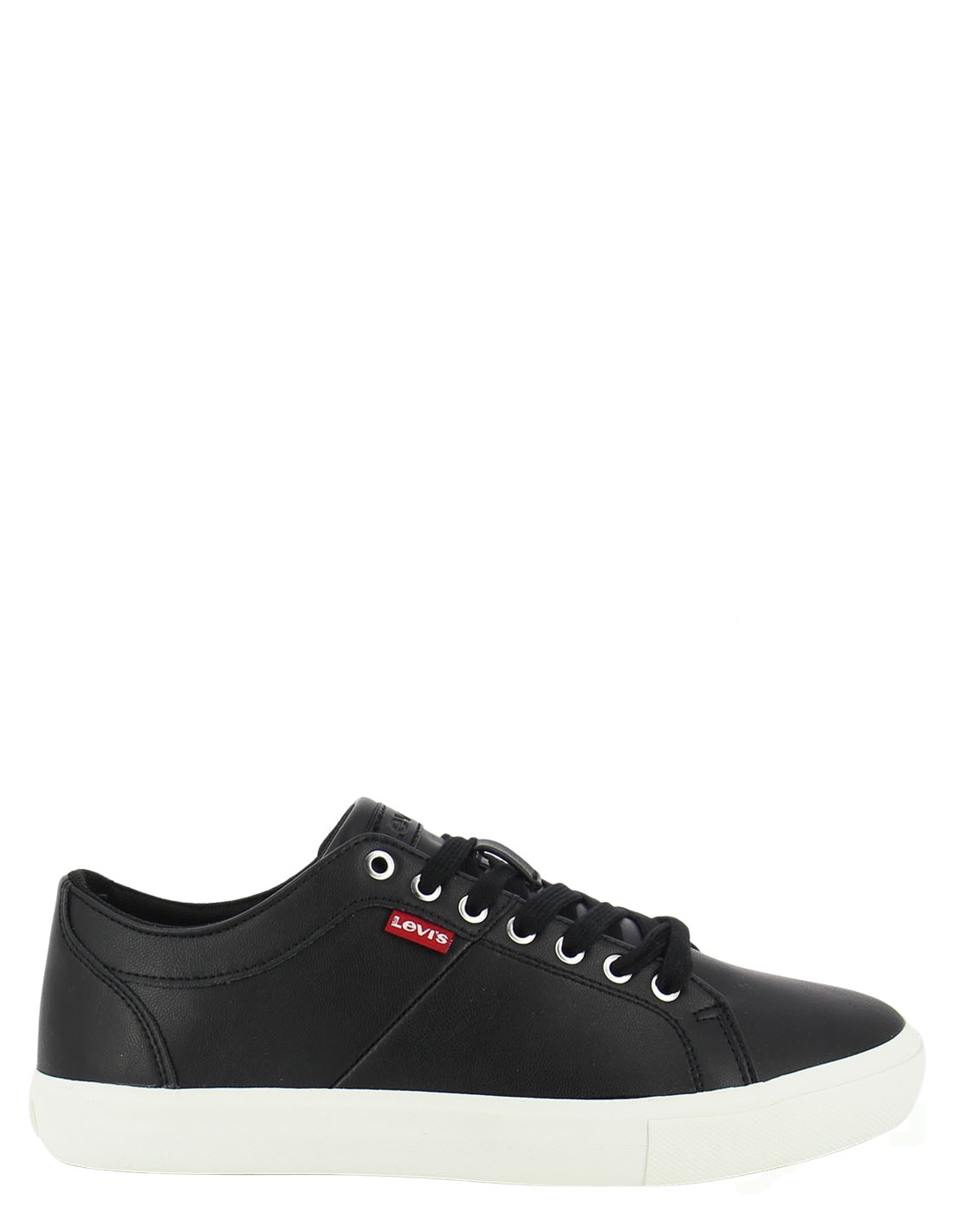levi's baskets de ville homme woodward noir/blanc