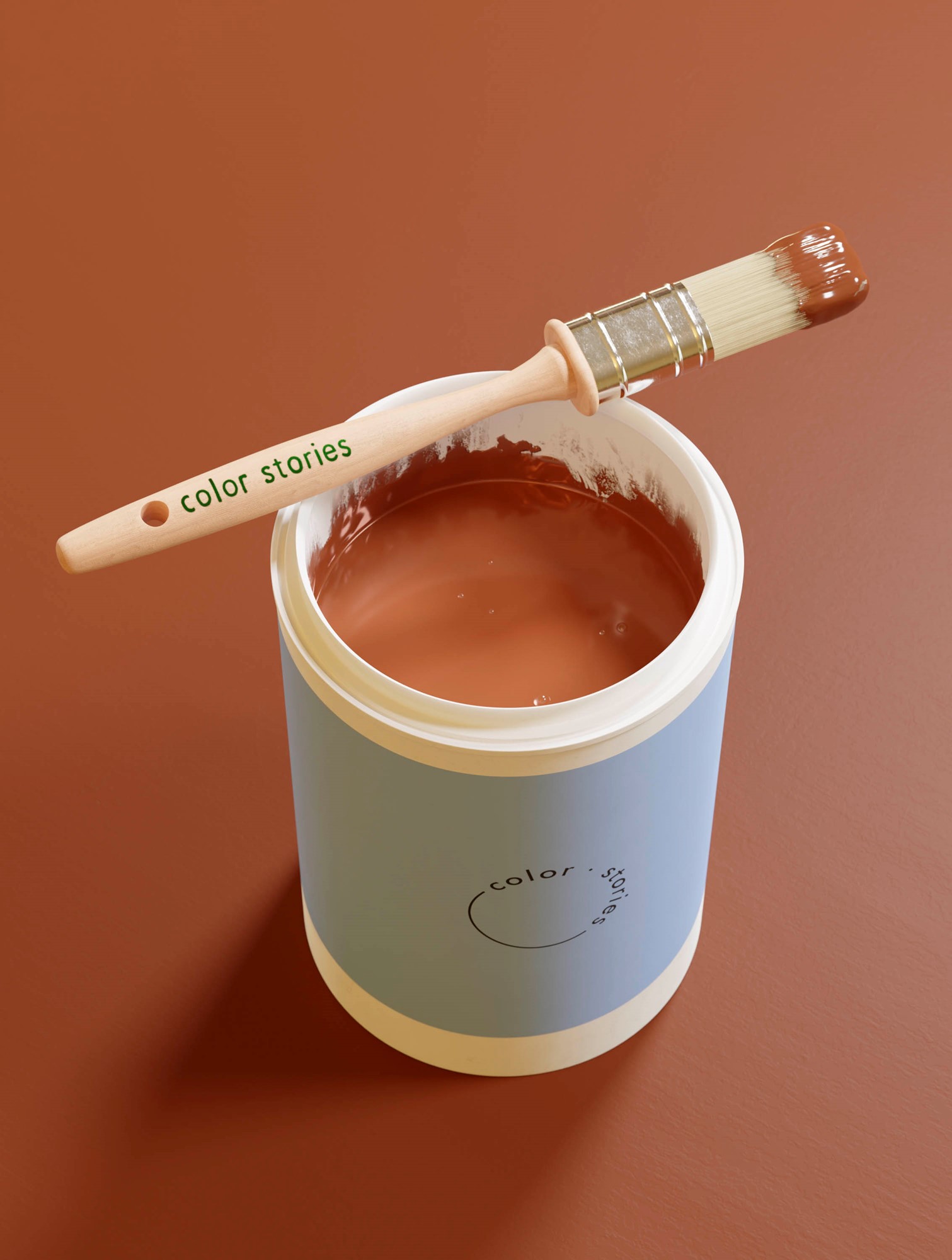 Maling Terracotta 2000 ml | Akrylmaling. | Burned Orange | Color Stories