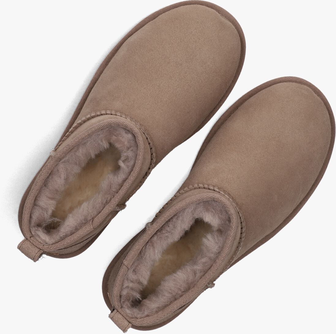 taupe ugg vachtlaarzen w classic ultra mini