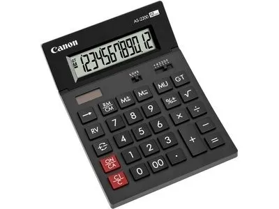 Canon WS-1210T - regnemaskine bordmodel - 12 cifre - solpanel og batteri - sort