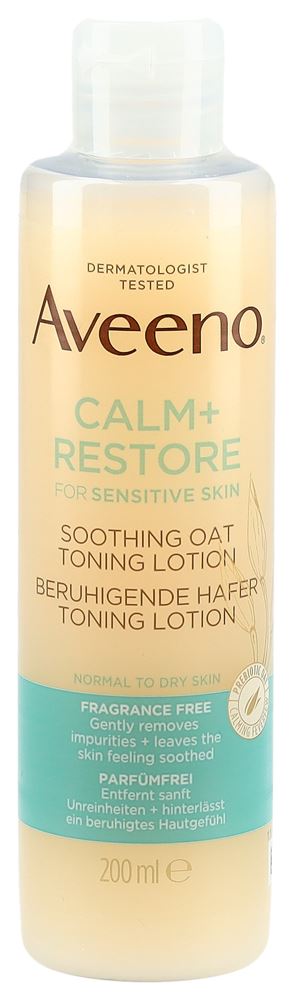 AVEENO Calm+Restore Toning Lotion<br>200 ml, Flasche, Tonikum, beruhigend Hafer