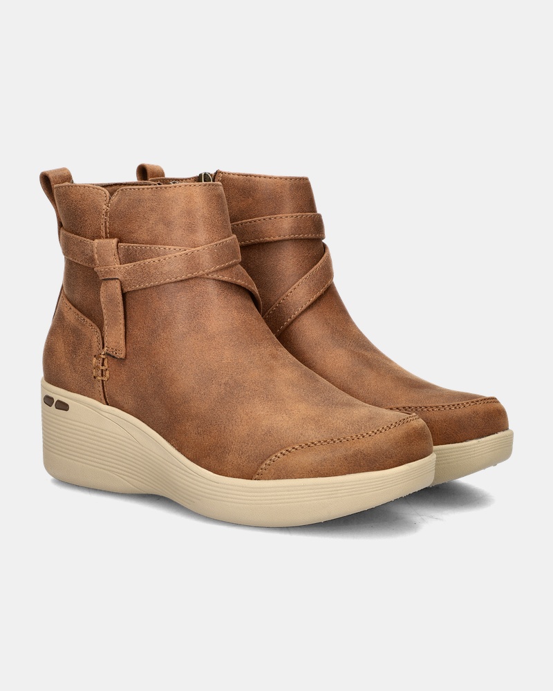 Skechers Pier-Lite Enkellaarsjes  - bruin