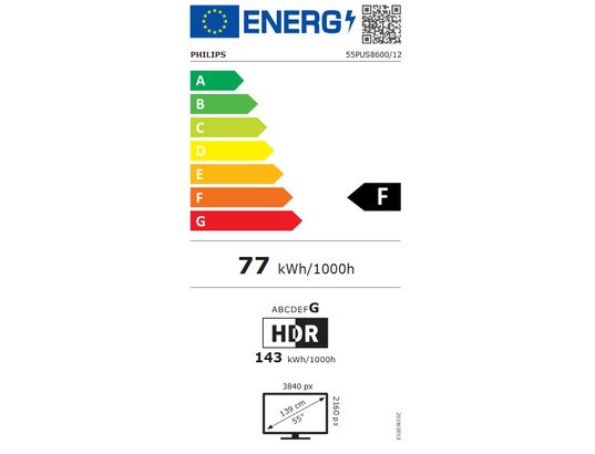 PHILIPS - TV QLED 4K 139 cm 55PUS8600/12