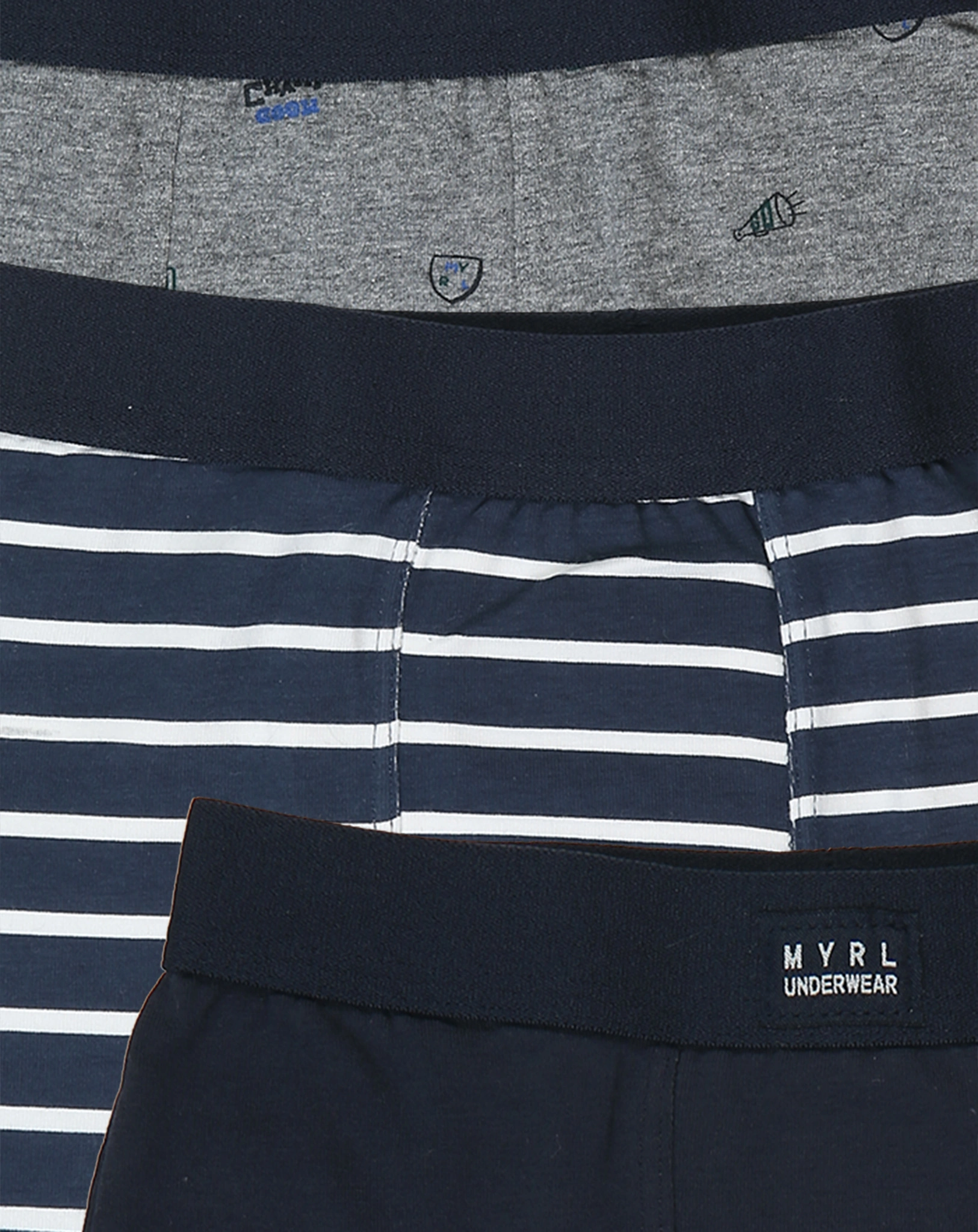 Boxershorts SPORTS 3er Set in dark navy