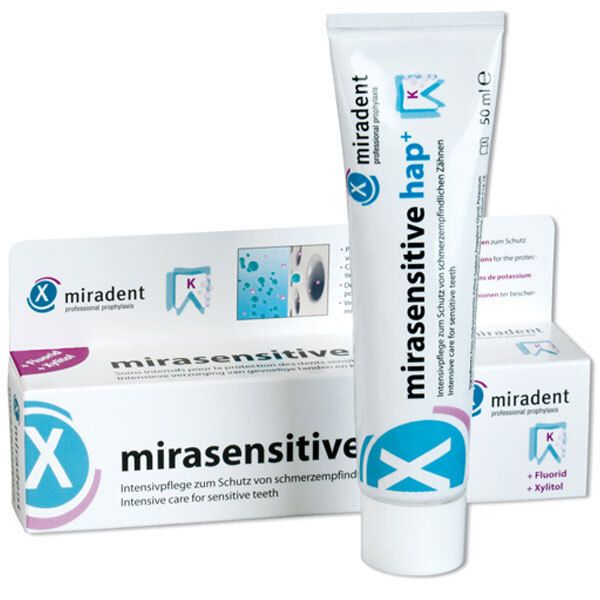miradent mirasensitive hap+ Zahncreme