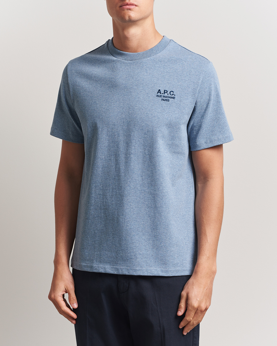 A.P.C. Rue Madame T-Shirt Blue Melange/Navy
