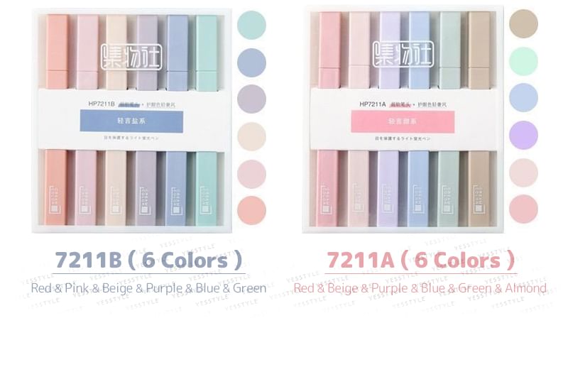 JIMO - Set van 6: Markeerstift
