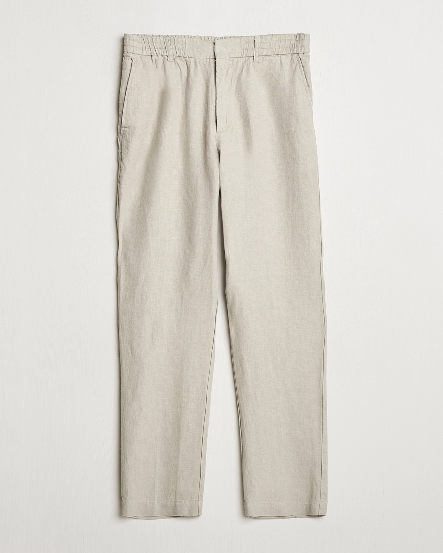 NN07 Billie Linen Drawstring Trousers Fog