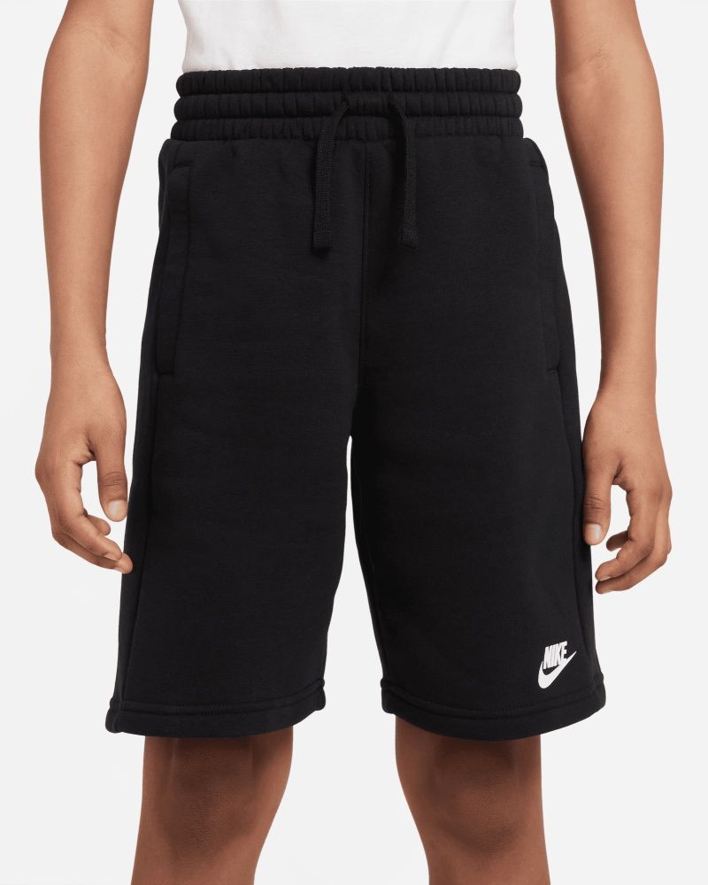 Ensemble Pull / Short Nike Sportswear French Terry Noir pour enfant