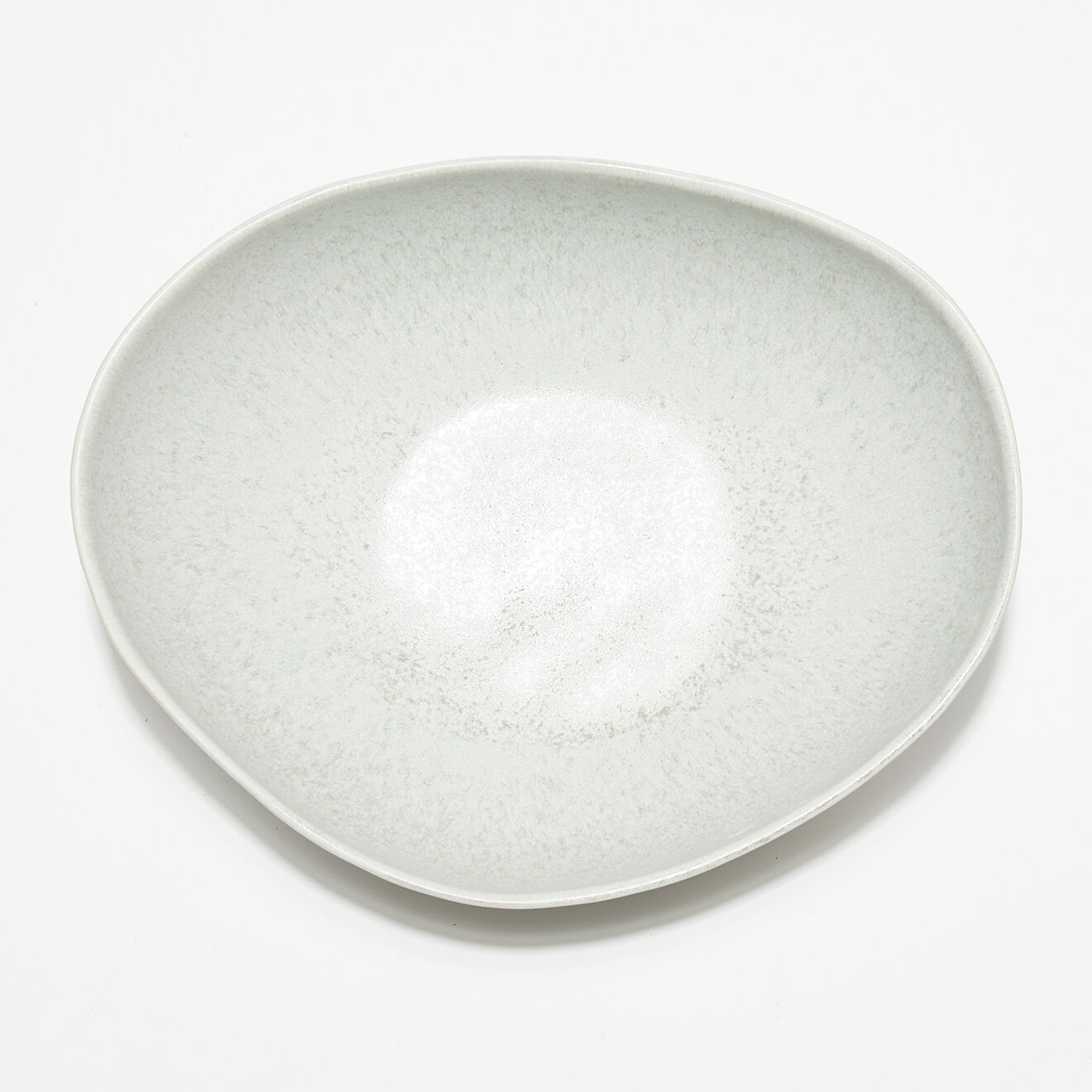 Pomax Saladier en Grès Galet gris beige - 27x21x9 cm