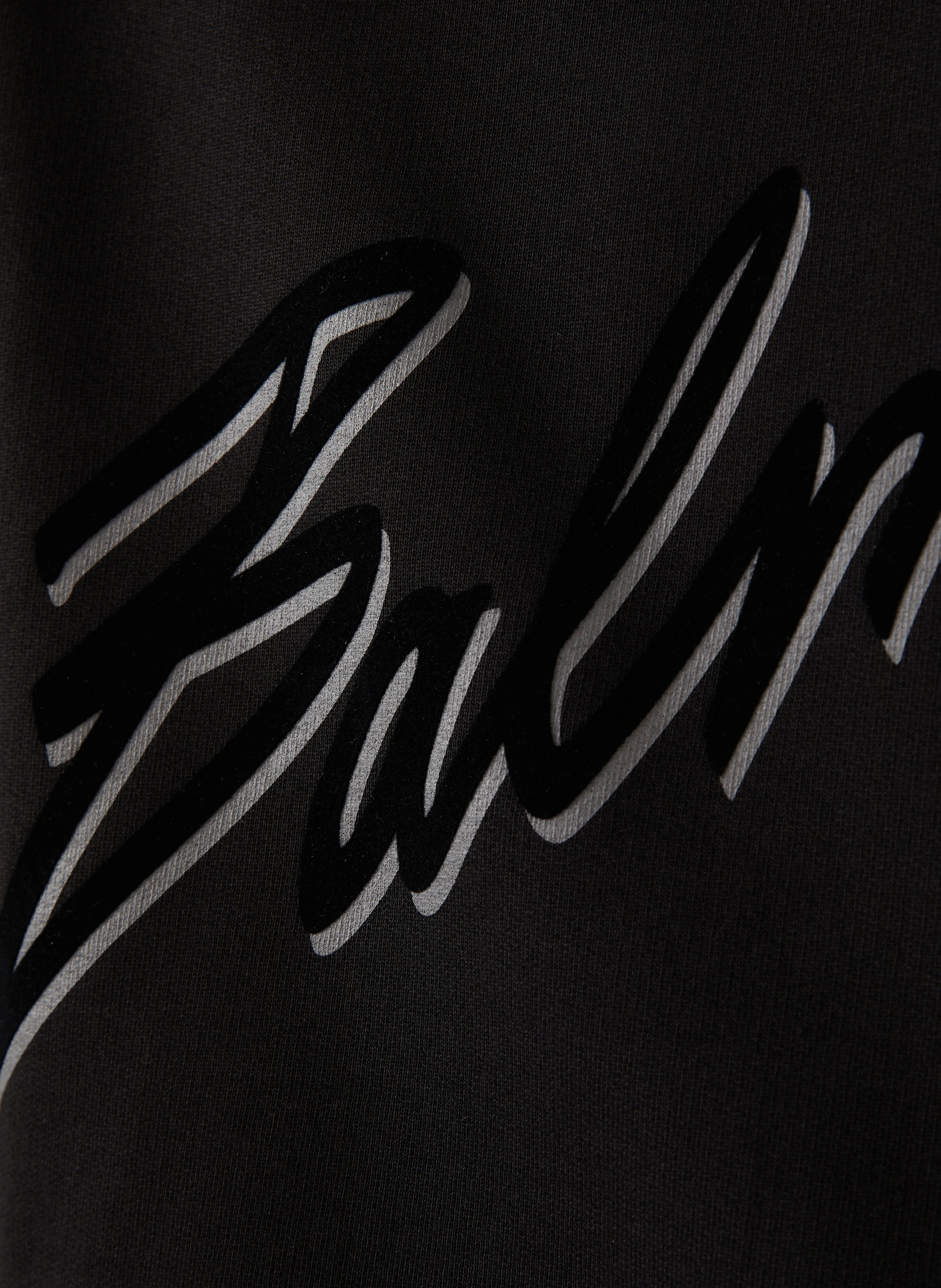 BALMAIN Hoodie BALMAIN LETTER FLOCK