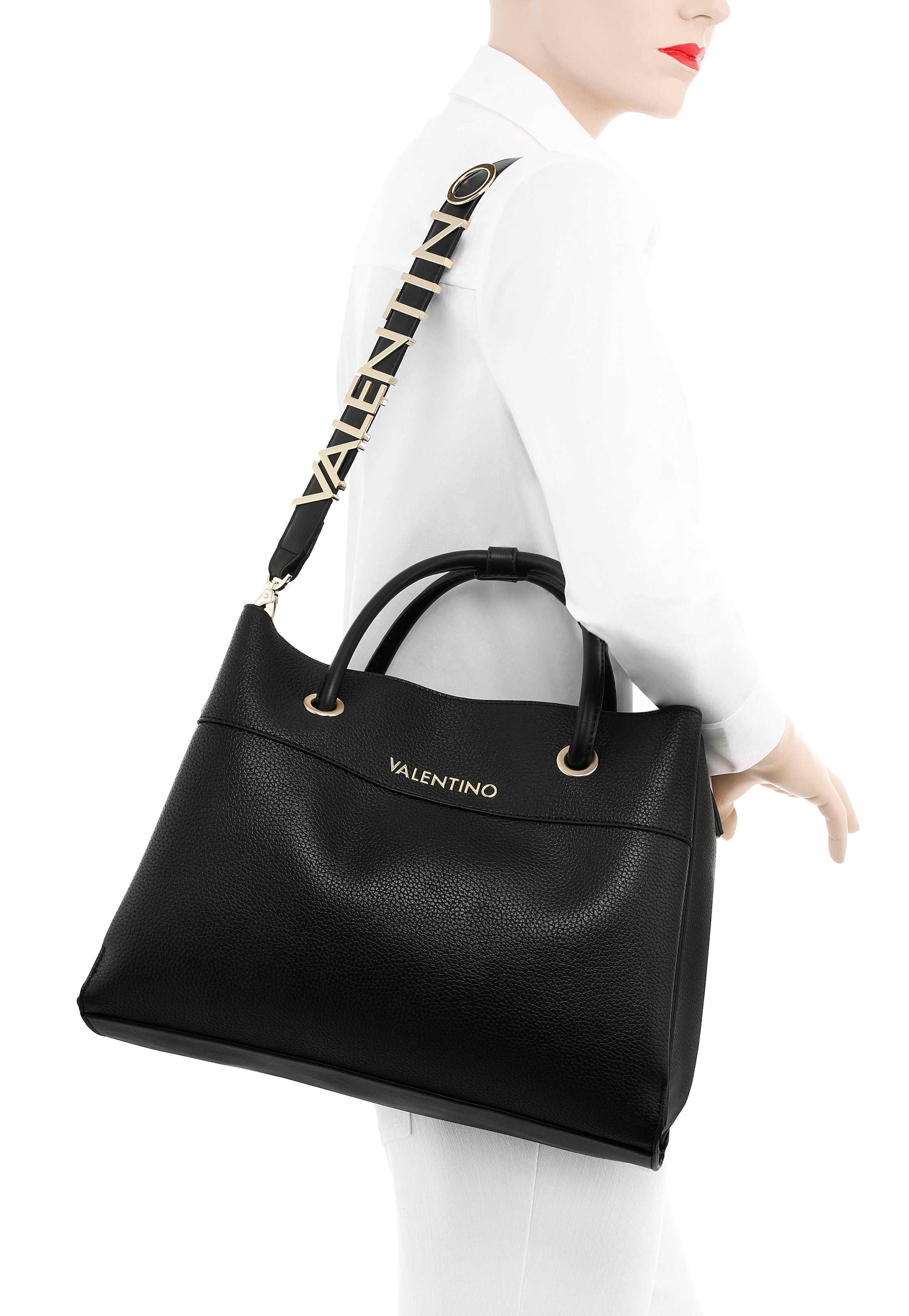 VALENTINO BAGS Henkeltasche »ALEXIA« Umhängetasche Schultertasche mit goldfarbenen Details