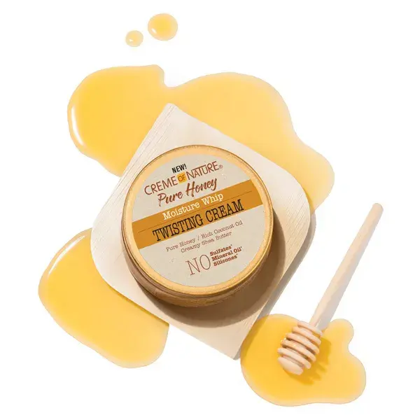 Creme of nature, Pure Honey, Crème hydratante, tenue longue durée, 326g