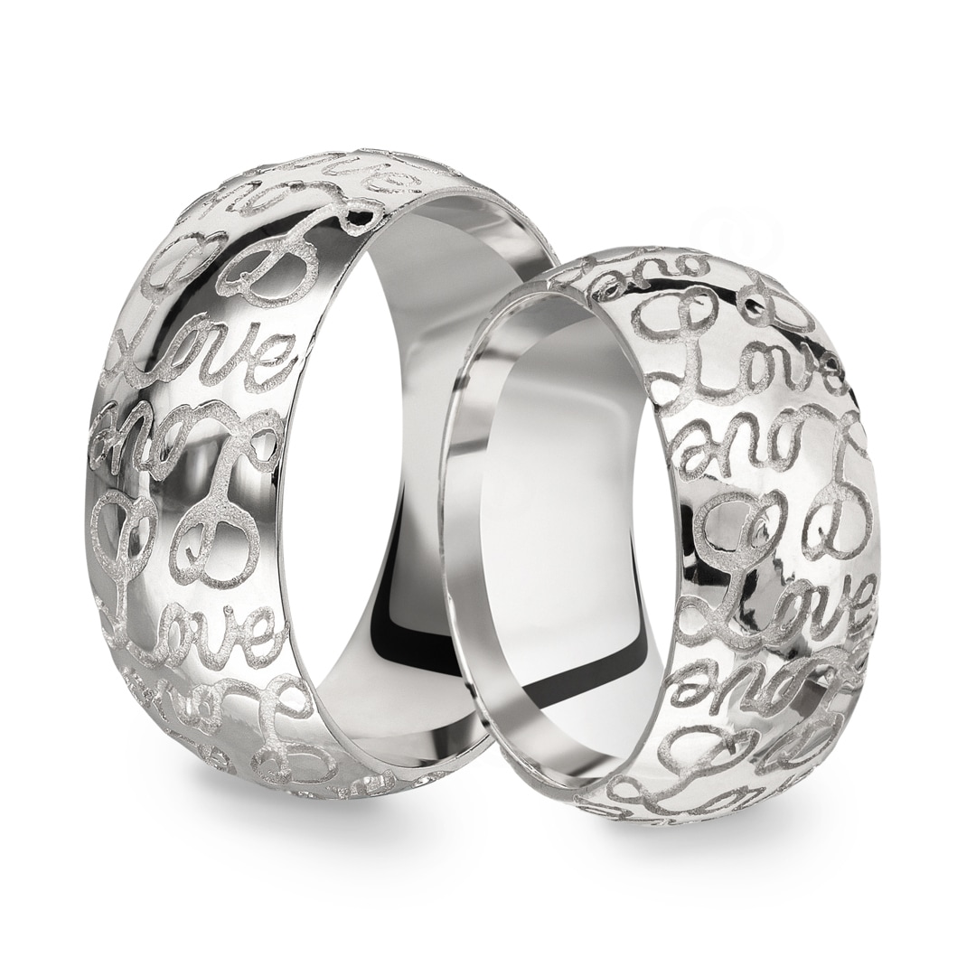 Paarringe 925 Silber Modena