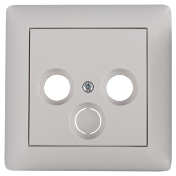 Gira ST55 Centraalplaat Radio/TV Wit