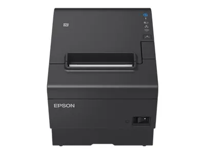 Epson TM T88VII (112) - Kvitteringsprinter - termisk linje - Rulle (7,95 cm) - 180 x 180 dpi - op til 500 mm/sek. - USB 2.0, USB 2.0 vært, LAN, seriel - skærer - sort