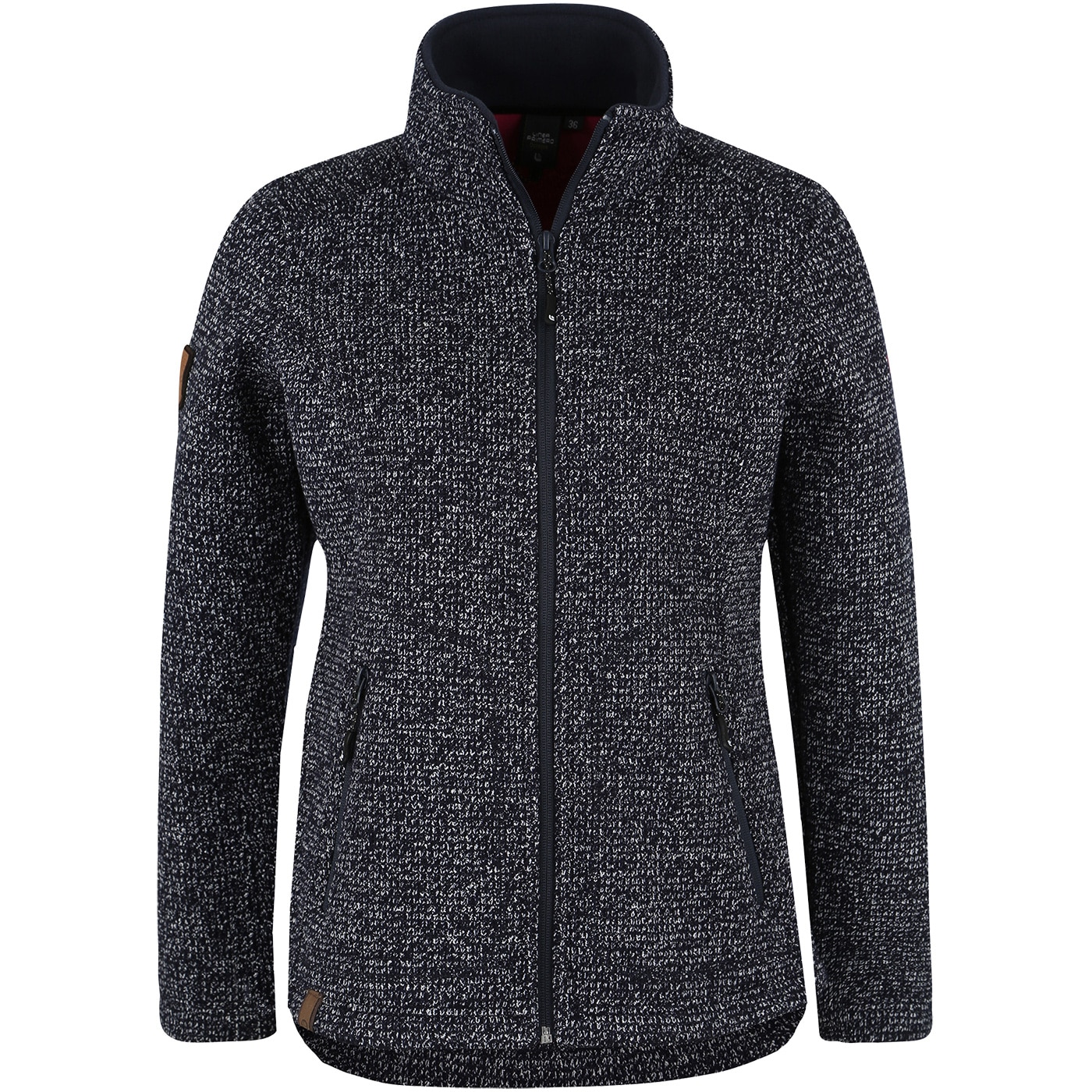 DEPROC Active Strickfleecejacke »KITTOBE LAKE WOMEN« Kontrastreissverschluss