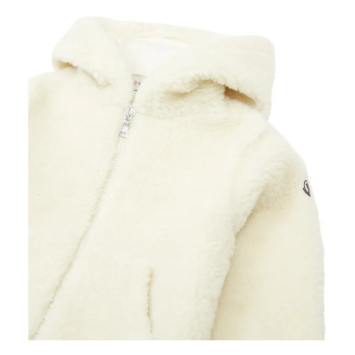 Moncler Veste à Capuche Fleece | Blanc cassé