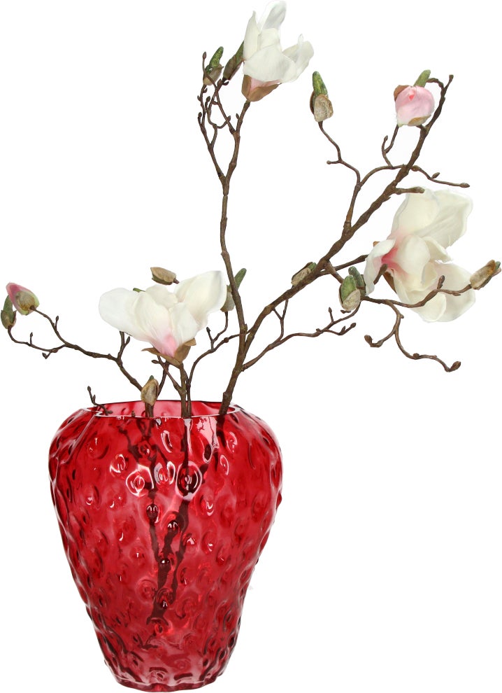 Vaas Aardbei rood D 21,5 H 26 cm