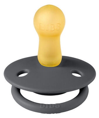 BIBS Smokk De Lux 2-pack Silicone, Iron/Baby Blue